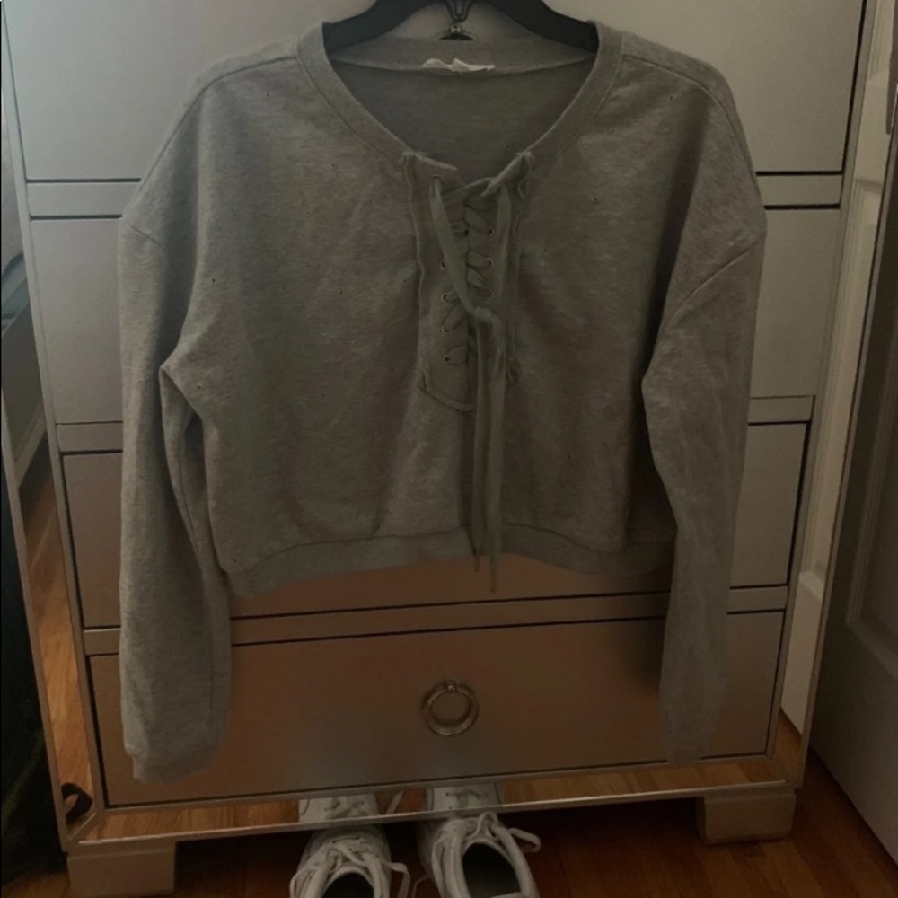 boutique grey hoodie